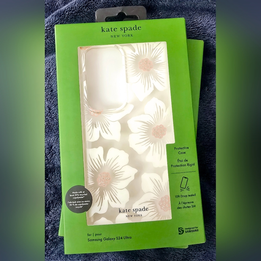 Kate Spade New York | CASE for Samsung Galaxy S24 Ultra | Hollyhock Cream | NIB